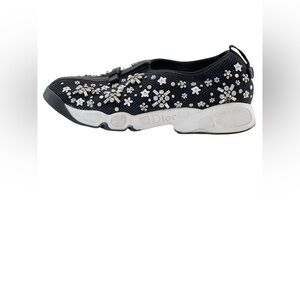 Dior Black Mesh Fusion Embellished Sneakers